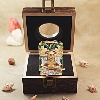 Zippo High-Polish Gold Luminous Sun Wukong Fighting Buddha Shell Case- CM86