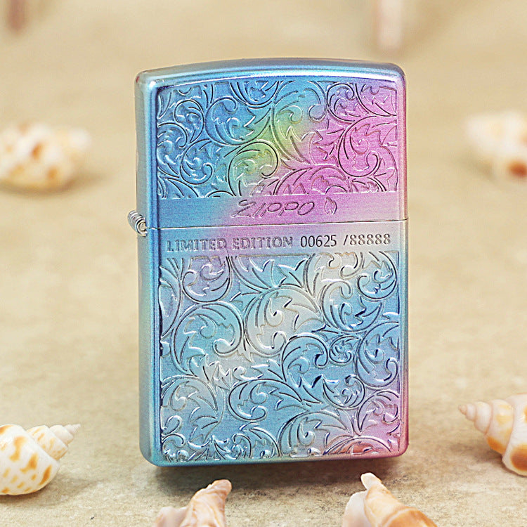 Zippo Limited Edition Rainbow Iridescent Arabesque Floral - DS158