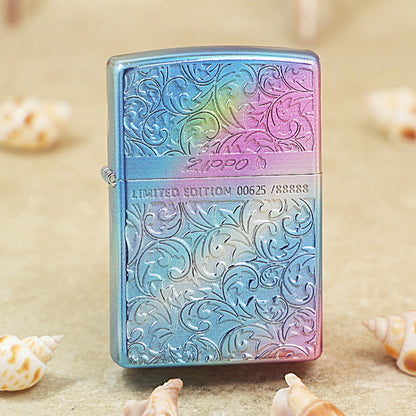 Zippo Limited Edition Rainbow Iridescent Arabesque Floral - DS158