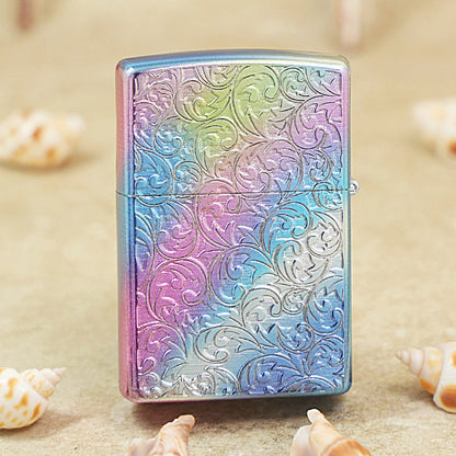 Zippo Limited Edition Rainbow Iridescent Arabesque Floral - DS158
