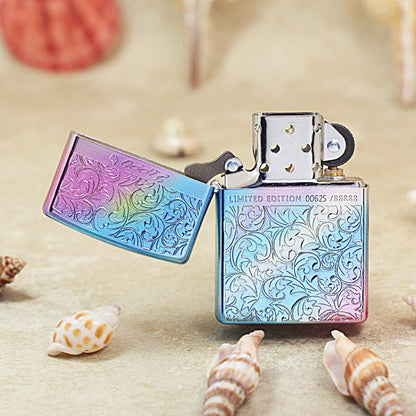 Zippo Limited Edition Rainbow Iridescent Arabesque Floral - DS158