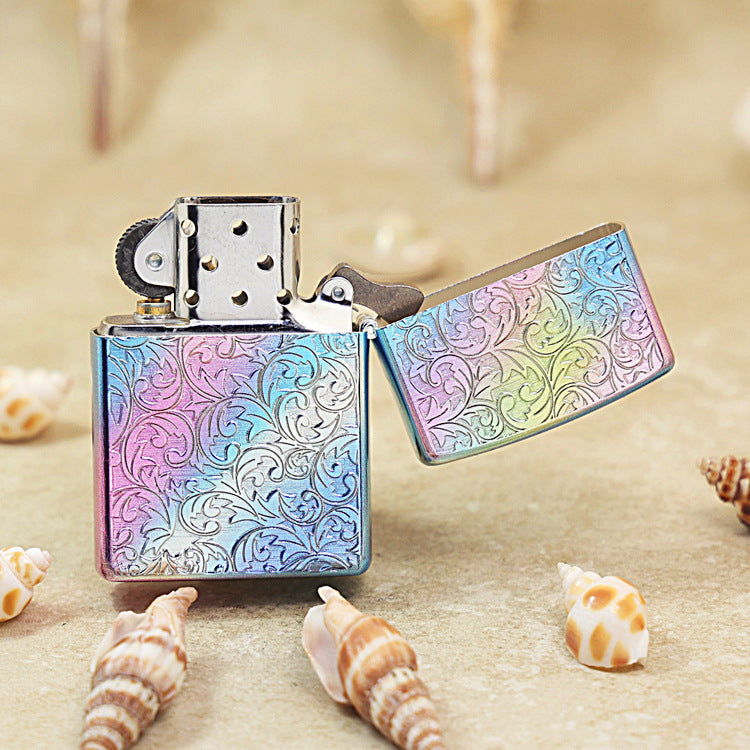Zippo Limited Edition Rainbow Iridescent Arabesque Floral - DS158