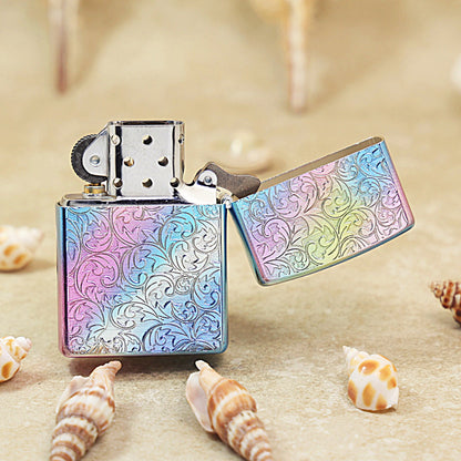 Zippo Limited Edition Rainbow Iridescent Arabesque Floral - DS158
