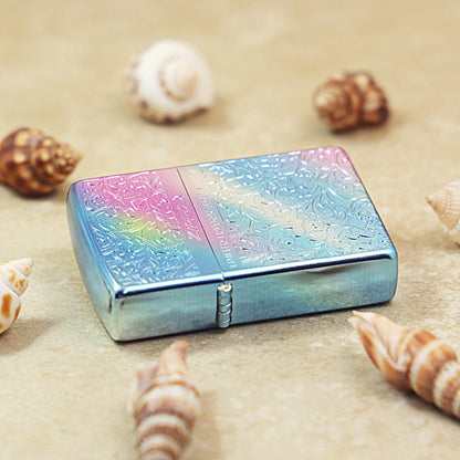 Zippo Limited Edition Rainbow Iridescent Arabesque Floral - DS158