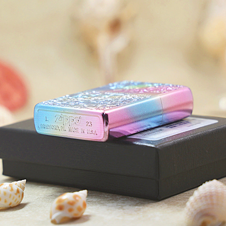 Zippo Limited Edition Rainbow Iridescent Arabesque Floral - DS158