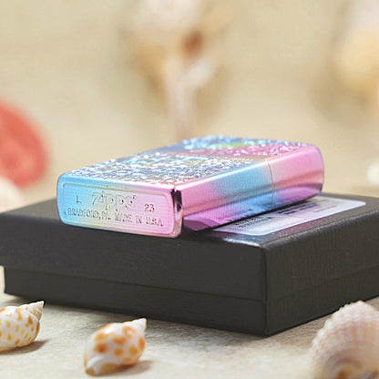 Zippo Limited Edition Rainbow Iridescent Arabesque Floral - DS158