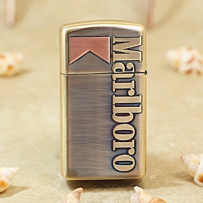Zippo Marlboro Bull Head Inlaid Slim Lighter - MC12