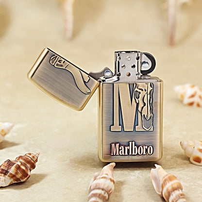 Zippo Marlboro Bull Head Inlaid Slim Lighter - MC12