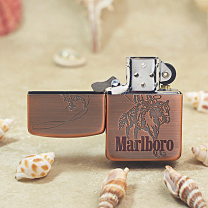 Zippo Marlboro Cowboy Lasso Lighter – Purple Copper Finish - MC23