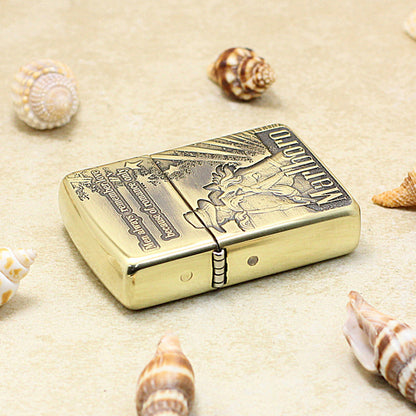 Zippo Marlboro Five-Star Cowboy Lighter, 3D Engraved Limited Edition - MC34