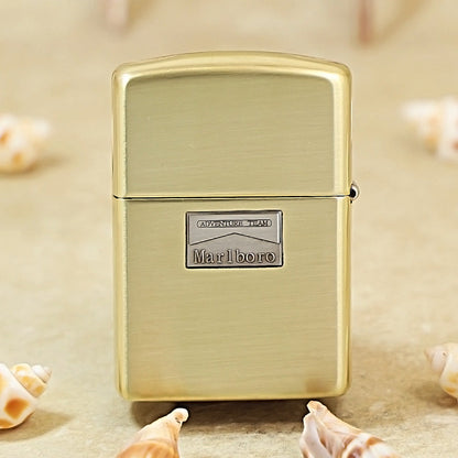 Zippo Marlboro Lighter with Purple Copper Finish and Raised Emblem - MC14