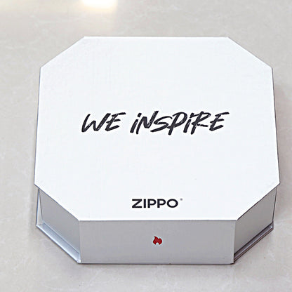 Zippo Satin Chrome Thunder Mecha Armor Shell Case - CM59