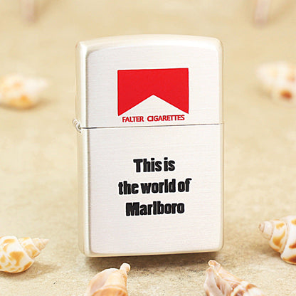 Zippo Silver-Plated Marlboro Red Roof - MC03