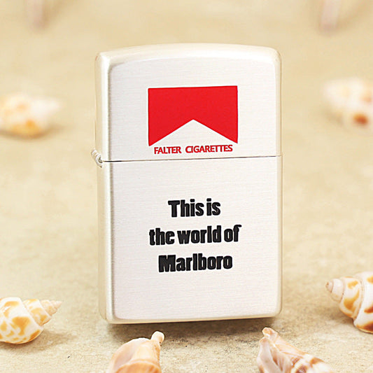 Zippo Silver-Plated Marlboro Red Roof - MC03