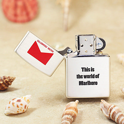 Zippo Silver-Plated Marlboro Red Roof - MC03