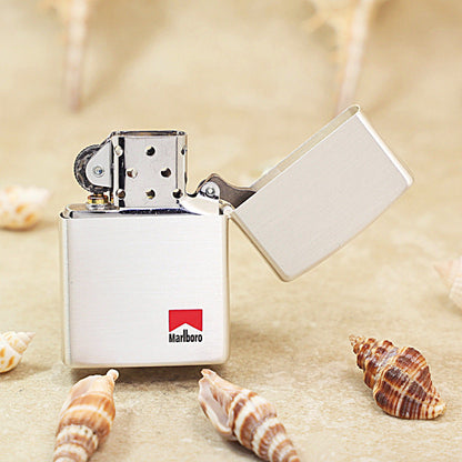 Zippo Silver-Plated Marlboro Red Roof - MC03