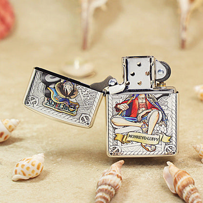 Zippo Argent Embossed One Piece Monkey D. Luffy Version - DS166