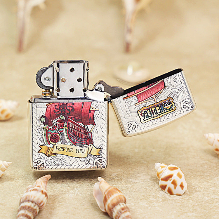 Zippo Argent Embossed One Piece Monkey D. Luffy Version - DS166