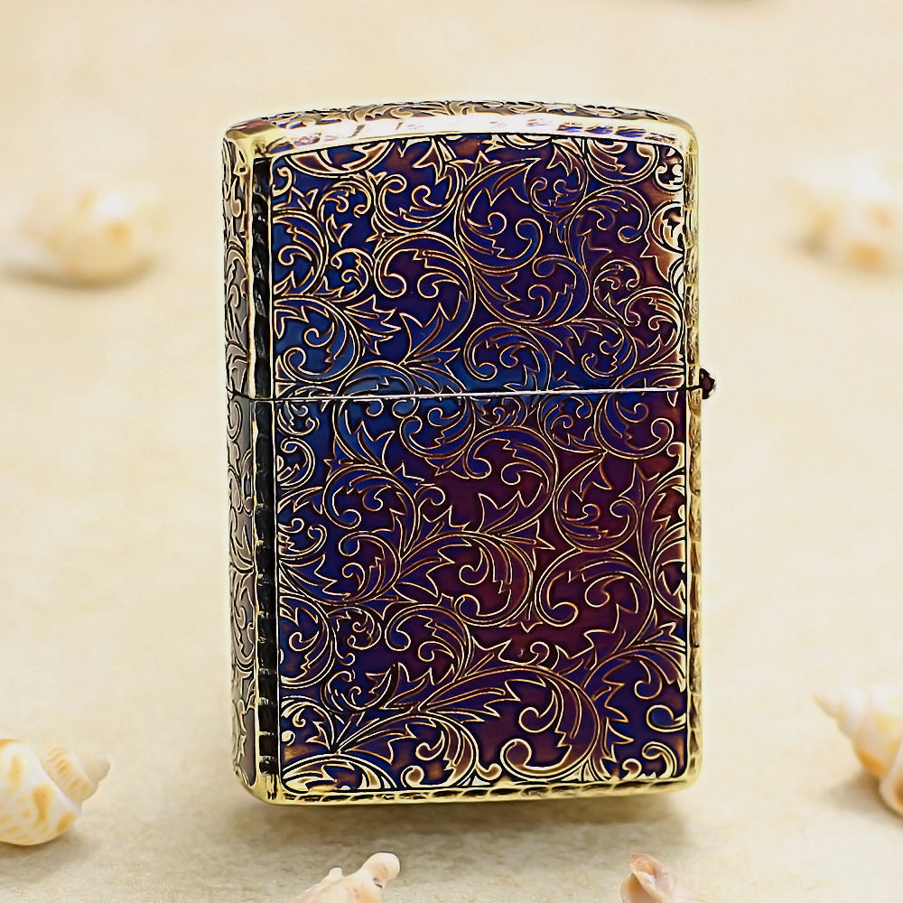 Zippo Smoked Gold Soaring Dragon Emblem - JP75