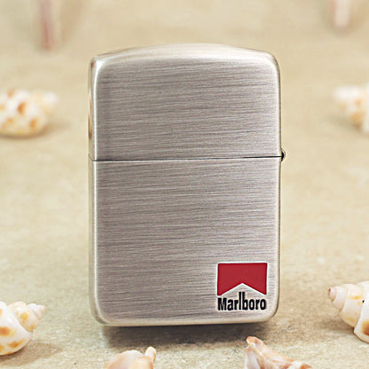 Zippo Smoked Silver Marlboro Gunslinger Lighter - MC22
