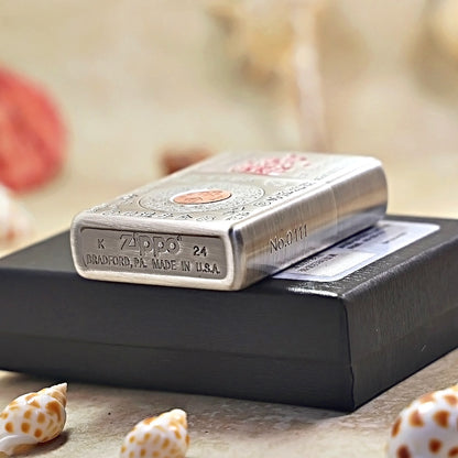 Zippo Smoked Silver Wealth Summoning Decree Edition - DS162