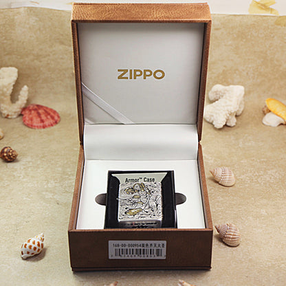 Zippo Two-Tone Silver and Gold Sun Wukong Monkey King Emblem - DS159