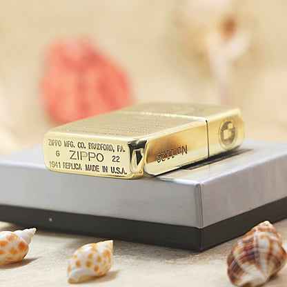 Zippo 1941 Replica High Polish Brass '50th Anniversary' - CC28