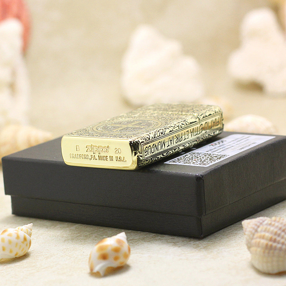 Zippo Antique Brass Constantine Crucifix - CC48