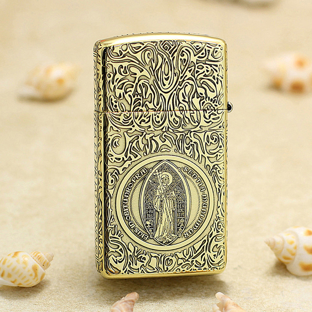 Zippo Antique Brass Constantine Crucifix - CC48