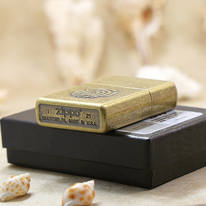 Zippo Antique Brass Fingerprint Code DS80
