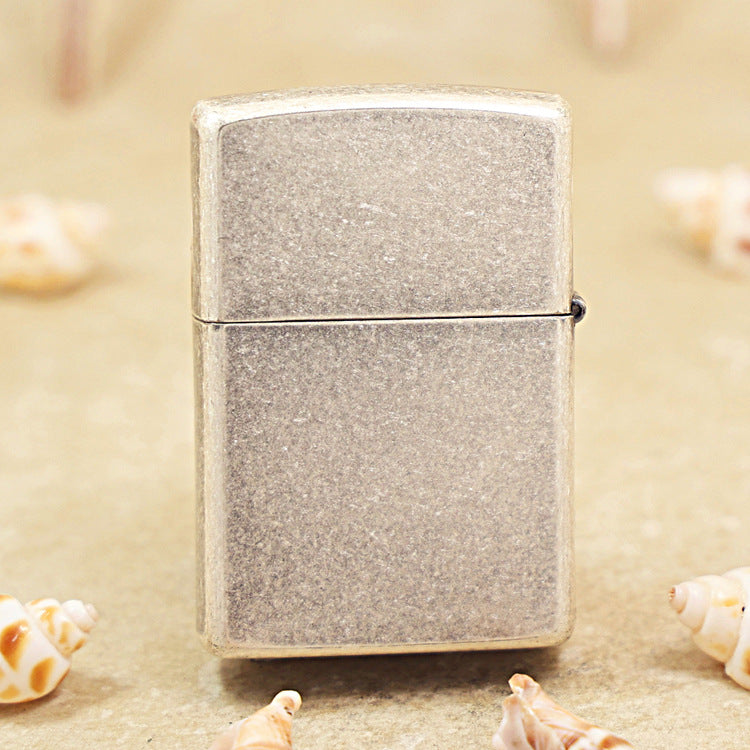 Zippo Antique Silver Stripe Windy Girl 205-DS89