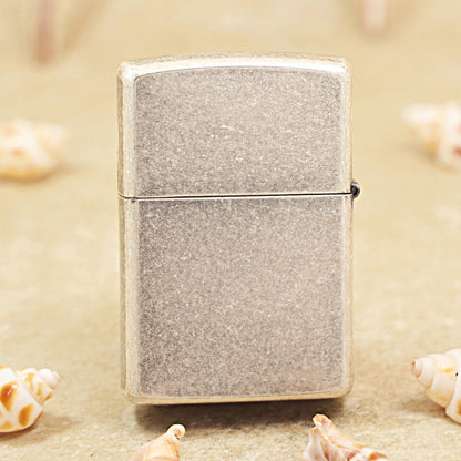 Zippo Antique Silver Stripe Windy Girl 205-DS89