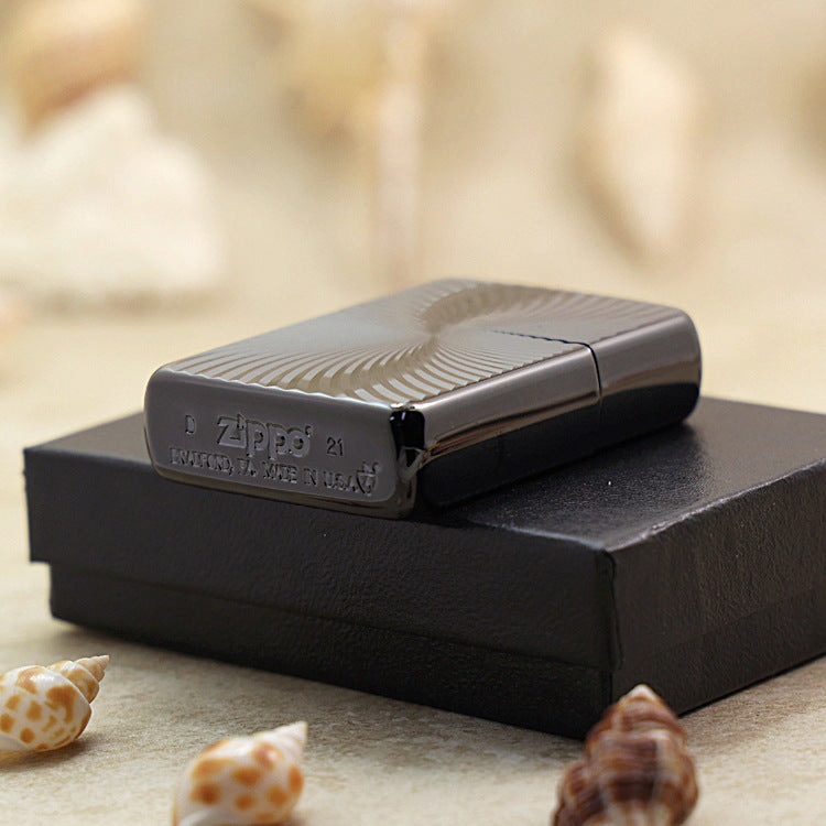 Zippo Armor Black Ice Titanium Swirl - JP31