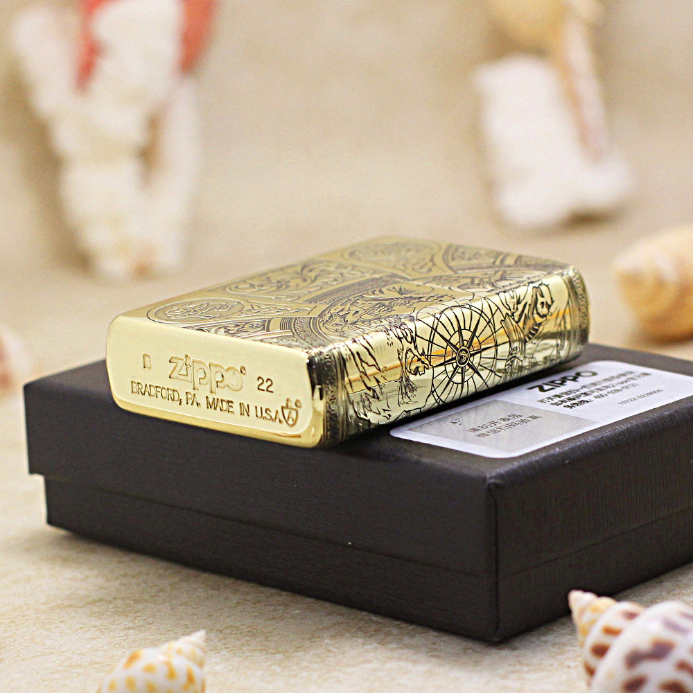 Zippo Armor High Polish Brass Four Horsemen of Apocalypse - CC60