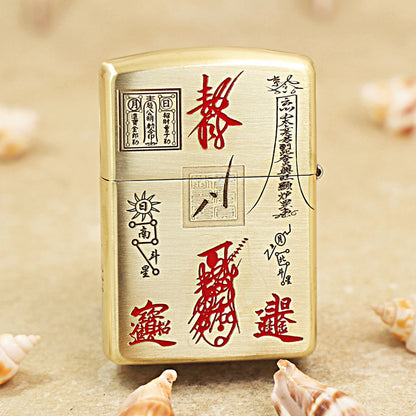 Zippo Armor High Polish Brass God of Wealth Zhao Gongming - CC82