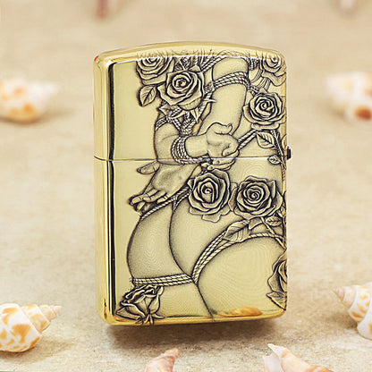 Zippo Armor High Polish Brass Rose Fetters - CC84