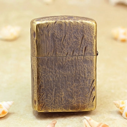 Zippo Armor Solid Brass 'Knife Scars' - CC01