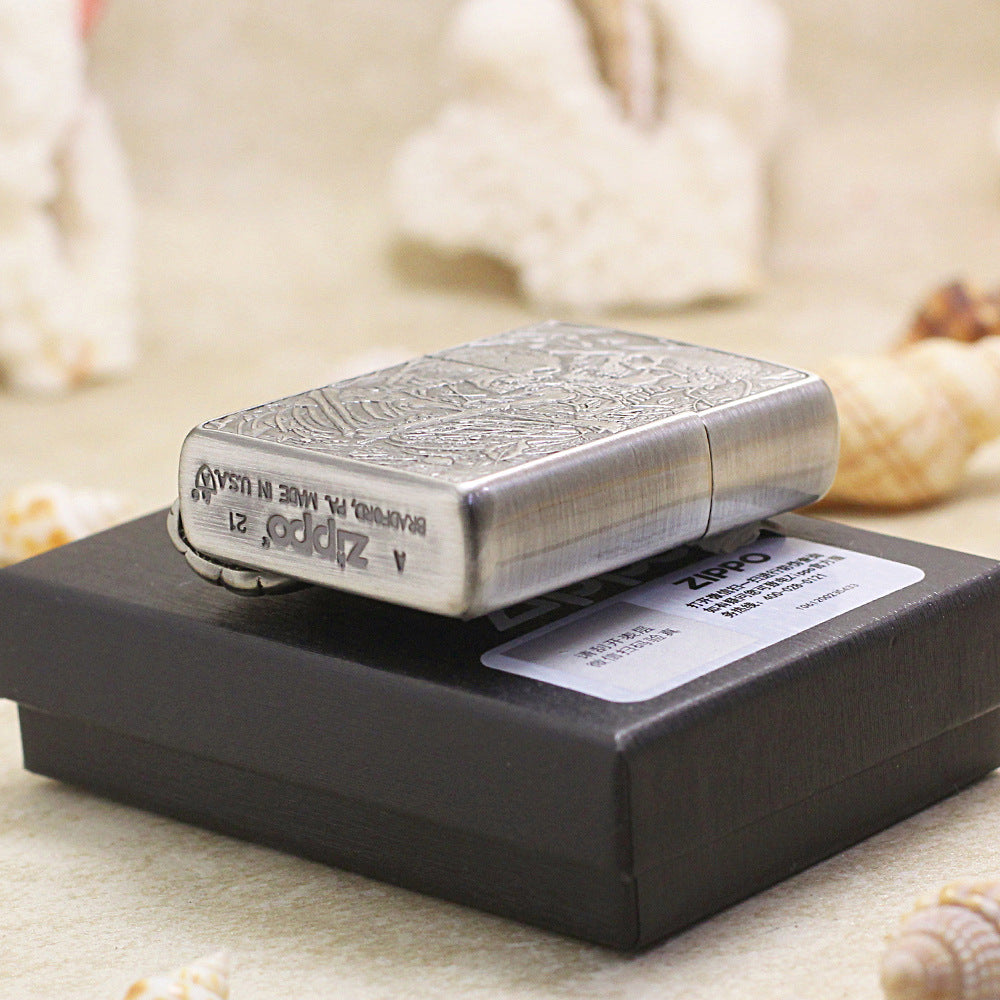 Zippo Armor Tumbled Chrome 'Til Death Do Us Part' - DS153