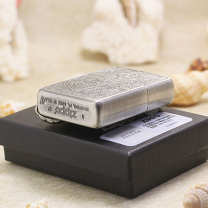 Zippo Armor Tumbled Chrome 'Til Death Do Us Part' - DS153