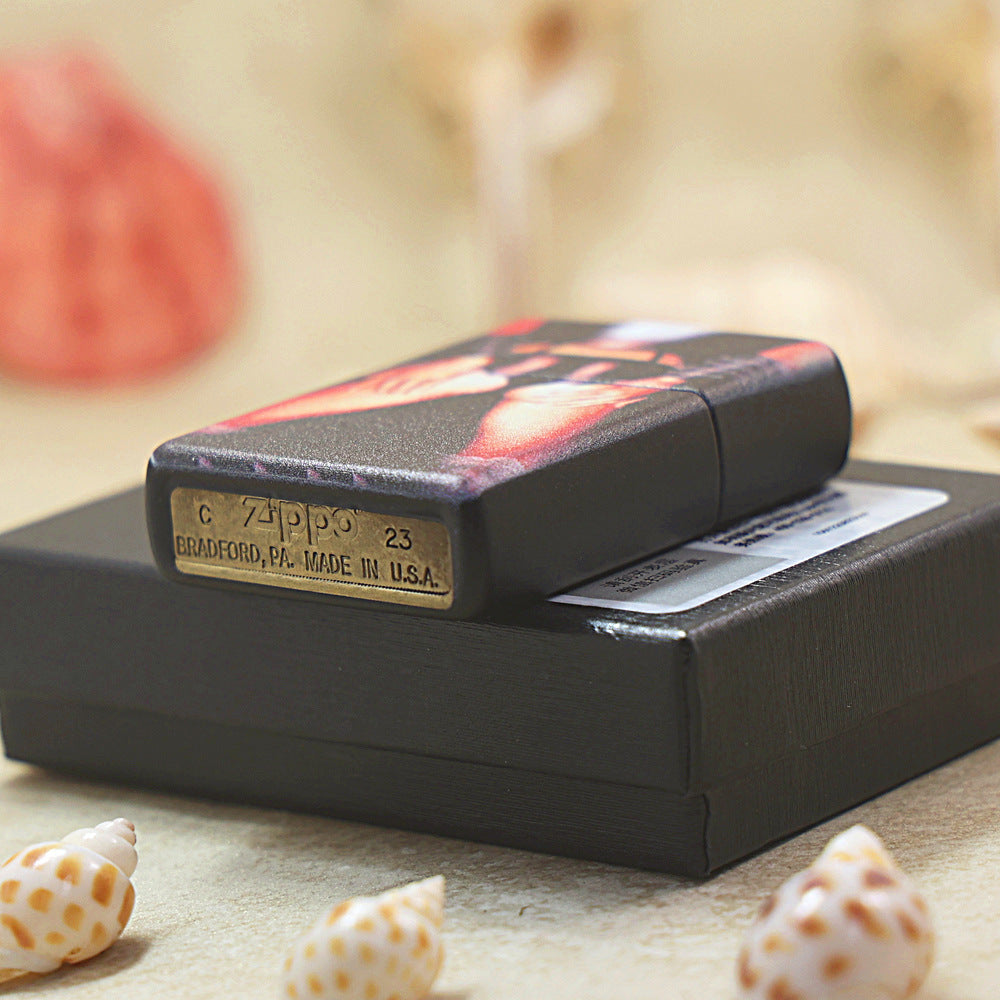 Zippo Black Matte 'Black Temptation' Color Print - DS135