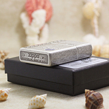 Zippo Blue Heart 'I'm With You' - KR05