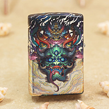 Zippo Color Printed Fierce Demon Queller Warrior - CS07