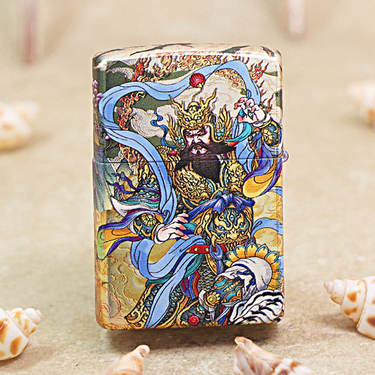 Zippo Color Printed Magnificent Chinese Door Guardian Warrior - CS06