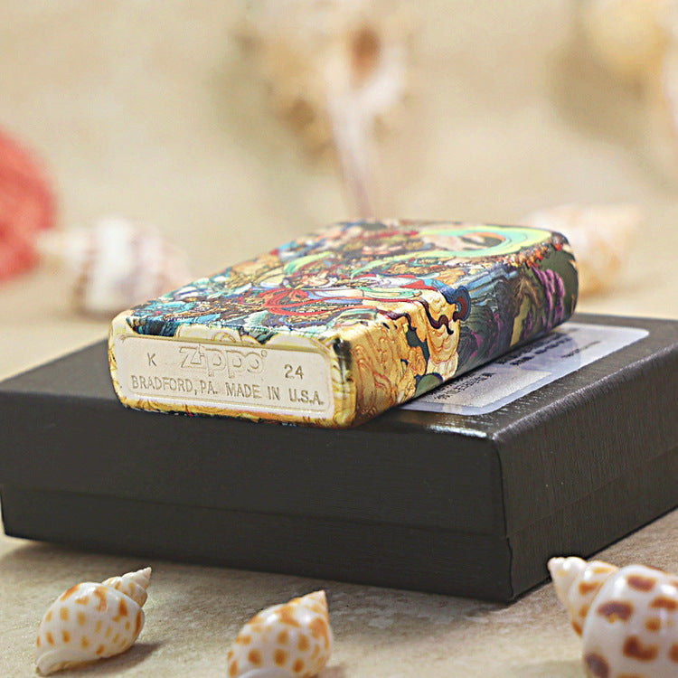 Zippo Color Printed Magnificent Chinese Door Guardian Warrior - CS06
