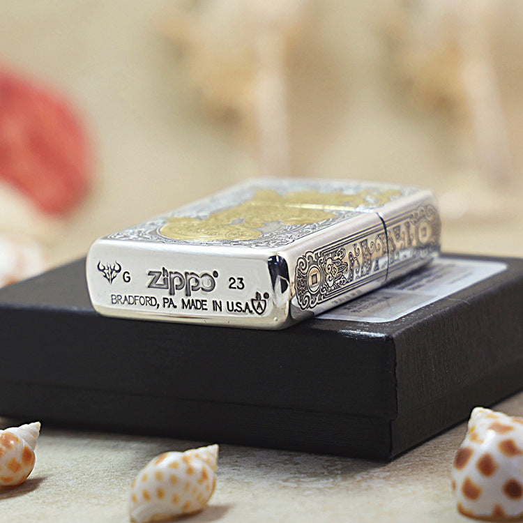 Zippo Dual-Tone 'Fortune Pixiu' Bamboo Box Edition 162-DS51