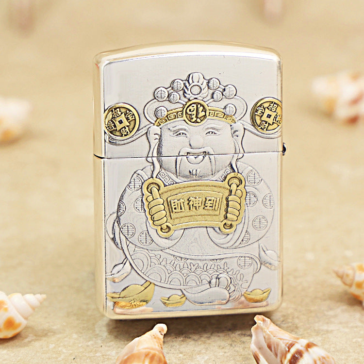Zippo God of Wealth (Cai Shen) Deep Carve - DS108