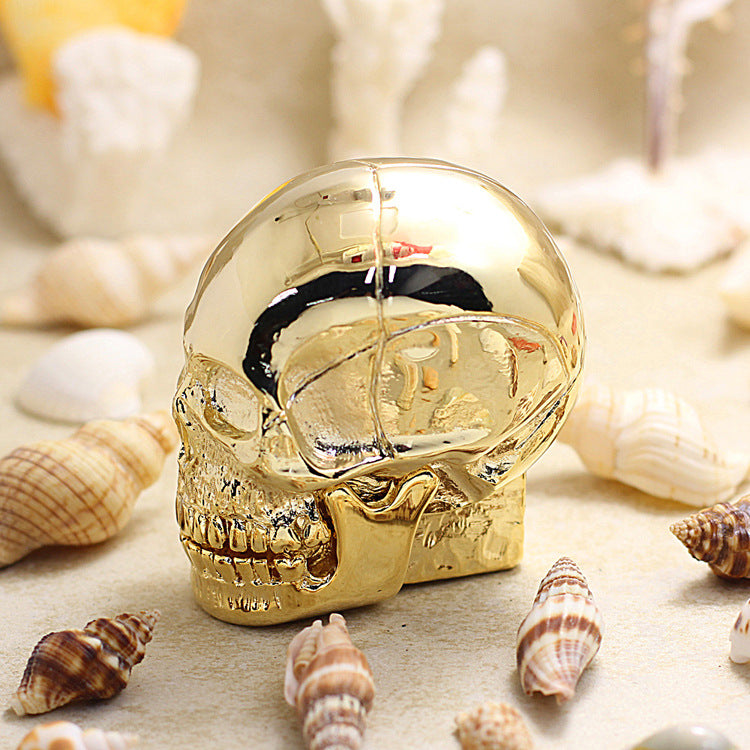Zippo Heavy Armor Giant Skull - High Polish Gold - JP61