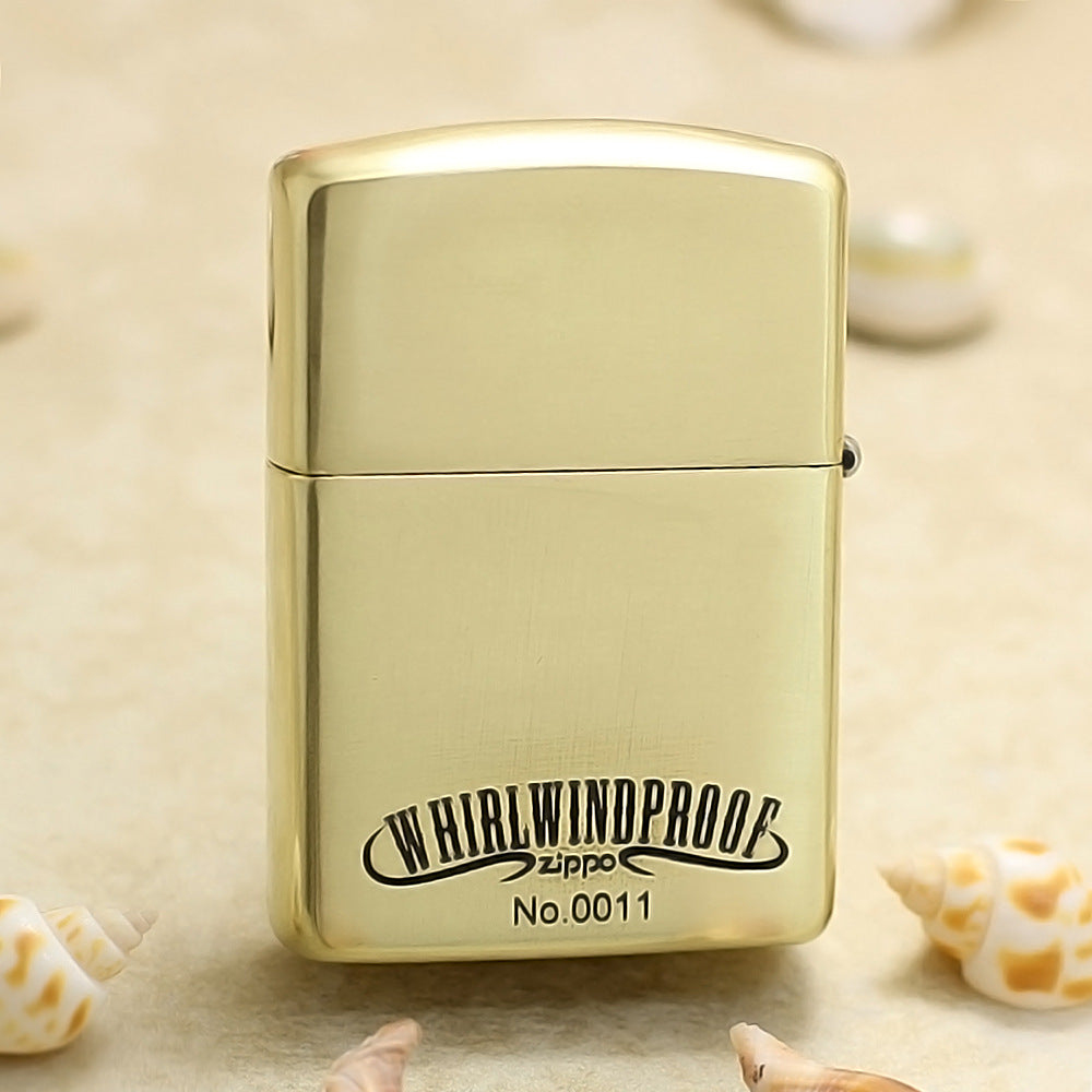 Zippo High Polish Brass Deep Engraved Whirlwindproof Pin-Up Girl - CC149