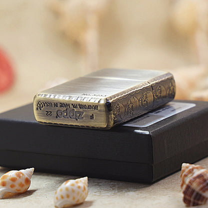 Zippo Limited Edition '3D Multi-Skull' (Gold Finish) - JP17