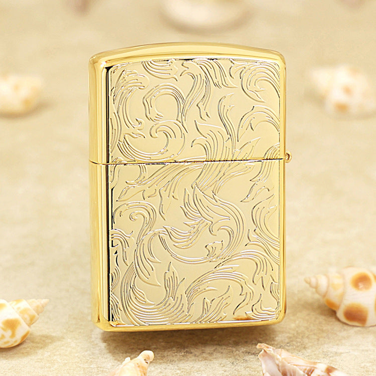 Zippo Limited Edition Gold Plate Double-Sided Arabesque - JP47